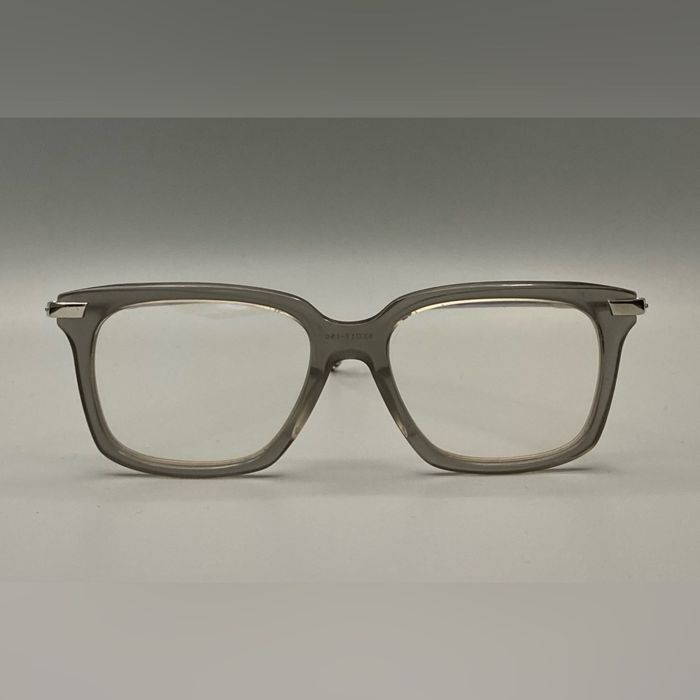Thom Browne TB 701-F-GRY-SLV glasses w/ custom AR coated transtion brown lenses